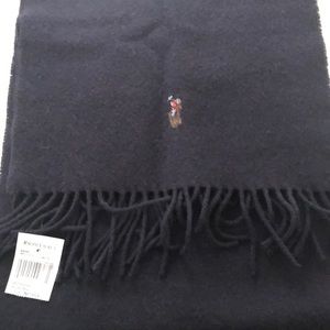Ralph Lauren men’s navy wool scarf